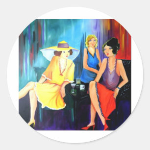 Die göttlichen Divas 002.JPG Runder Aufkleber