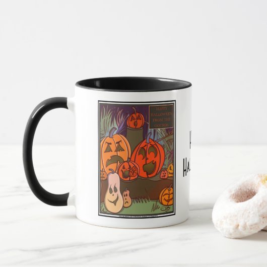 Die Gourds Halloween Combo-Tasse Tasse (Mit Donut)