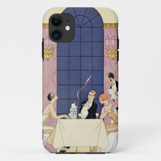 Die Gourmands, 1920-30 (pochoir Druck) Case-Mate iPhone Hülle (Rückseite)