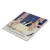 Die Gourmands, 1920-30 (pochoir Druck) Fliese (Seite)