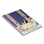 Die Gourmands, 1920-30 (pochoir Druck) Notizblock (Rechte Seite)