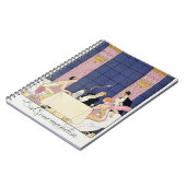 Die Gourmands, 1920-30 (pochoir Druck) Notizblock (Linke Seite)