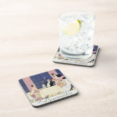 Die Gourmands, 1920-30 (pochoir Druck) Untersetzer (Rechte Seite)