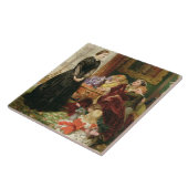 Die Gouvernante, 1860 (Öl auf Leinwand) Fliese (Seite)