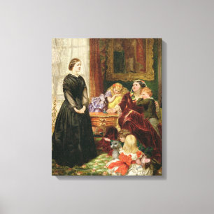 Die Gouvernante, 1860 (Öl auf Leinwand) Leinwanddruck