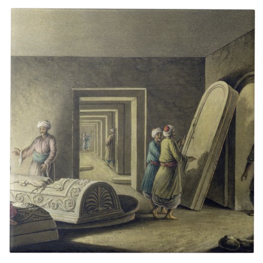 Die Gräber der Könige von Judah, Jerusalem, Fliese (Vorderseite)