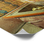 Die Grabkammer im Grab von Tutankhamun Poster (Ecke)