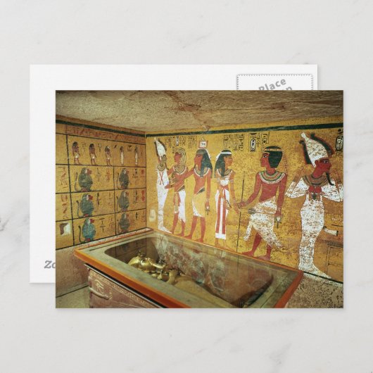 Die Grabkammer im Grab von Tutankhamun Postkarte (Vorne/Hinten)
