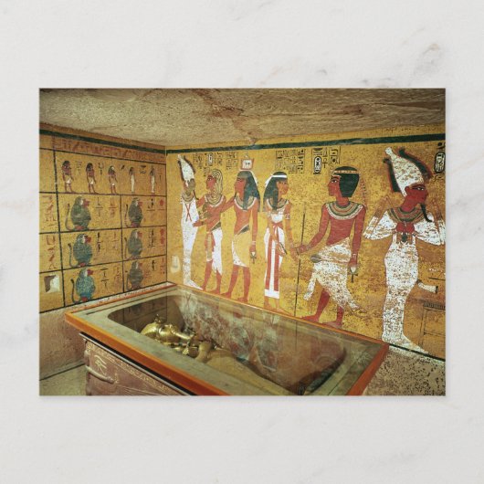 Die Grabkammer im Grab von Tutankhamun Postkarte (Vorderseite)