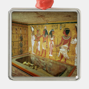 Die Grabkammer im Grab von Tutankhamun Silbernes Ornament