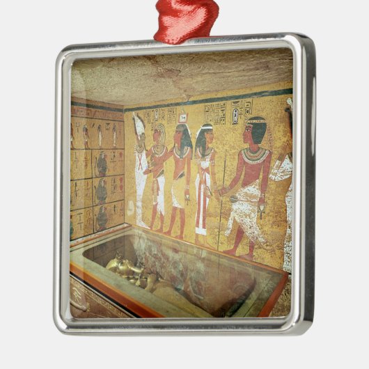 Die Grabkammer im Grab von Tutankhamun Silbernes Ornament (Links)