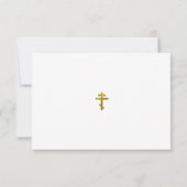 Die Grablegung Christi Ikone Orthodoxe Beerdigung Dankeskarte (Rückseite)