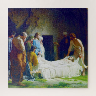 Die Grablegung Jesu von Carl Heinrich Bloch 1873 Puzzle