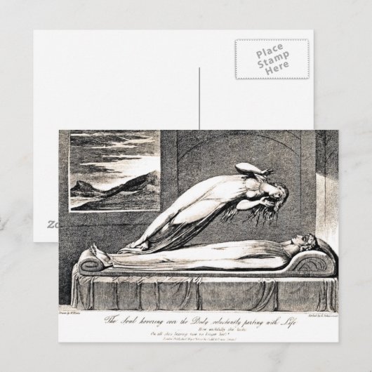 Die Grabpostkarte Postkarte (Vorne/Hinten)