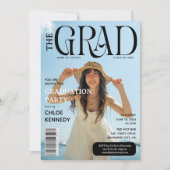 Die GRAD Cover Foto Magazine Graduation Party Einladung (Vorderseite)