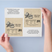 Die Graduate Candybar Wrappers in Beige (Ernährung Flyer (Hand)