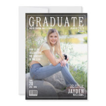Die Graduate Magazine decken die schicke Einladung
