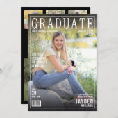 Die Graduate Magazine decken die schicke Einladung (Vorne/Hinten)