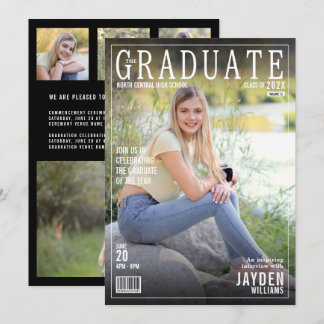Die Graduate Magazine decken die schicke Einladung