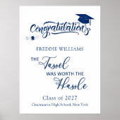 Die Graduiertenpartei Tassel war es wert, die Hass Poster (Vorne)