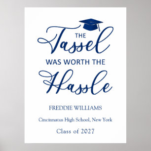 Die Graduiertenpartei Tassel war es wert, die Hass Poster