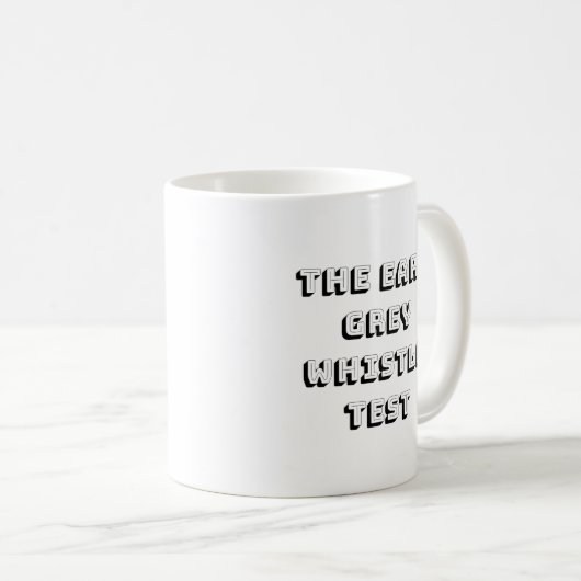 Die Graf-graue Pfeife-Test-Tasse Kaffeetasse (VorderseiteRechts)