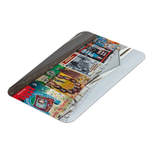 Die Graffiti in Belfast Irland Magnet (Linke Seite)