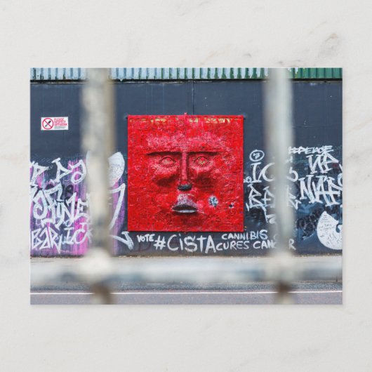 Die Graffiti in Belfast Irland Postkarte (Vorderseite)