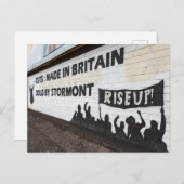 Die Graffiti in Belfast Irland Postkarte (Vorne/Hinten)