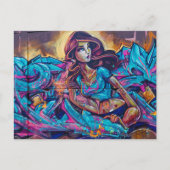 Die Graffiti in Belfast Irland Postkarte (Vorderseite)