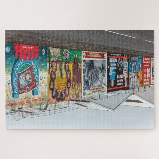 Die Graffiti in Belfast Irland Puzzle (Horizontal)