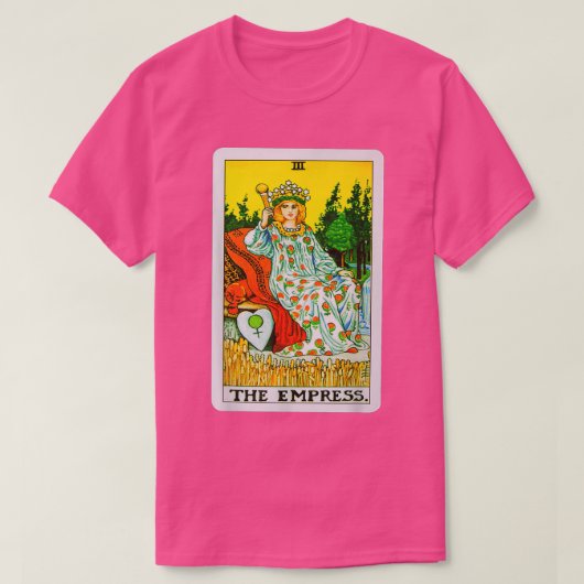 Die Grafik der Empress-Tarot-Karte T-Shirt (Design vorne)