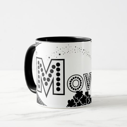 *Die Grafik-Tasse für die Filme*-Logo Tasse (Vorderseite Links)