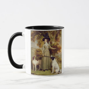 Die Gräfin von Effingham mit Gewehr und das Tasse