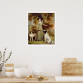 Die Gräfin von Effingham mit Waffen und Shooting D Poster (Küche)