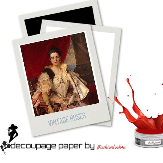 Die Gräfin von Preußen Dekoupage Seidenpapier