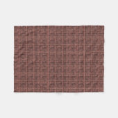 Die grafische gesponnene Leinwand reiht Pfirsich Fleecedecke (Vorderseite (Horizontal))