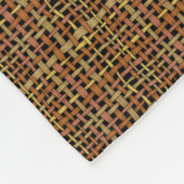 Die grafische gesponnene Leinwand reiht Rot auf Fleecedecke (Ecke)