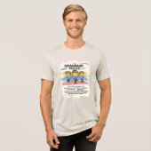 Die Grammatikpolizei: Denkchronizität Tri-Blend Shirt (Vorderseite voll)
