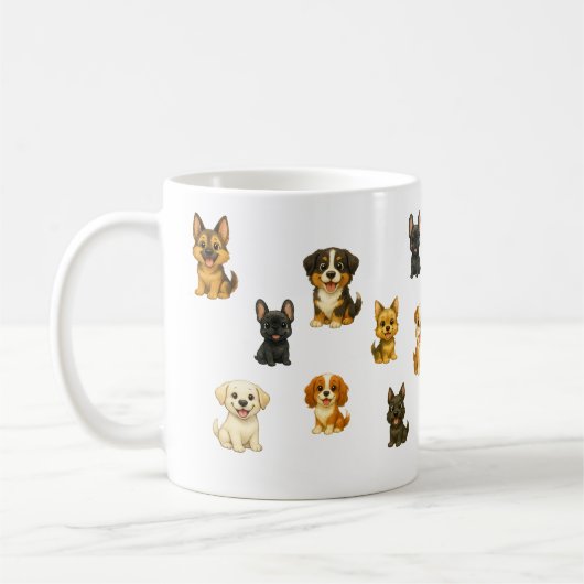 Die "Grand Canine Assembly"  Kaffeetasse (Links)