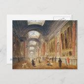 Die Grande Galerie des Louvre Postkarte (Vorne/Hinten)