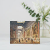 Die Grande Galerie des Louvre Postkarte (Stehend Vorderseite)