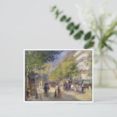 Die Grands Boulevards von Renoir Postkarte (Stehend Vorderseite)