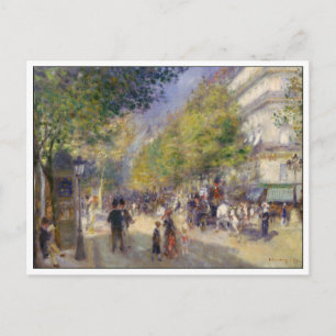 Die Grands Boulevards von Renoir Postkarte