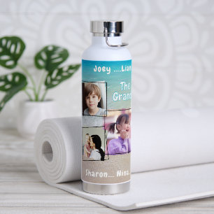 Die Grands Sieben Fotos mit Namen Strand Szene Trinkflasche
