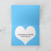 Die Gratulationskarte für einen Jungen Karte (Innenseite)