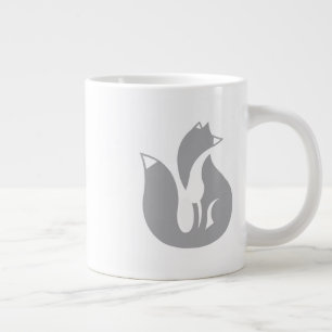 Die graue Fuchs-Tasse Jumbo-Tasse
