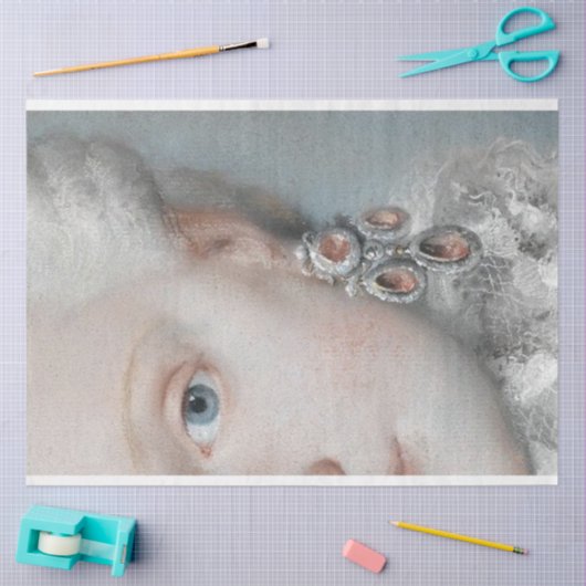 Die graue Königin rechts Seidenpapier (Basteln)