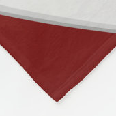 Die graue Mannschaft des Maroon ist in der Dekorat Fleecedecke (Ecke)