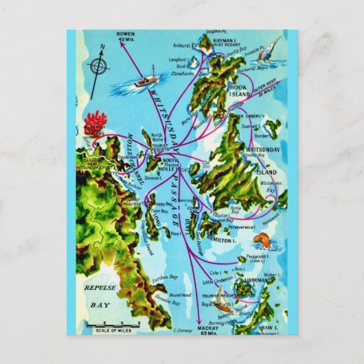 Die Great Barrier Reef Postkarte (Vorderseite)